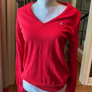 Ralph Lauren sweater with silver sparkly horse